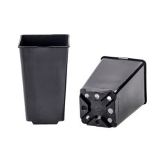 Горщик квадратний високий 0,8 л  HS0,8, Donkwiat, 200 шт - 9x9x14