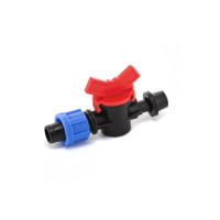 Кран стартовий з гумкою Presto-PS для крапельної стрічки 16 мм