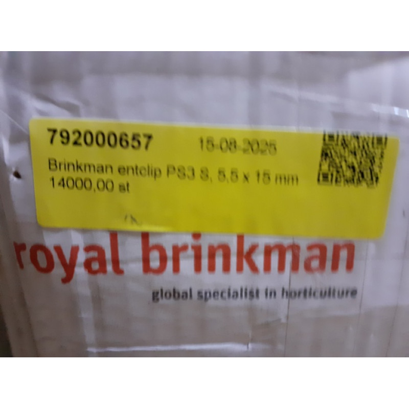 Кліпси Royal Brinkman PS3S, 5.5 х 15 мм 50 шт для щеплення методом зближення кавуни, дині, огірки, прозорі