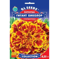 Чорнобривці Гігант Біколор, 0,25 г, GL SEEDS
