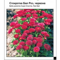 Маргаритка Бал Роз, червона, 0.1 г, Садиба