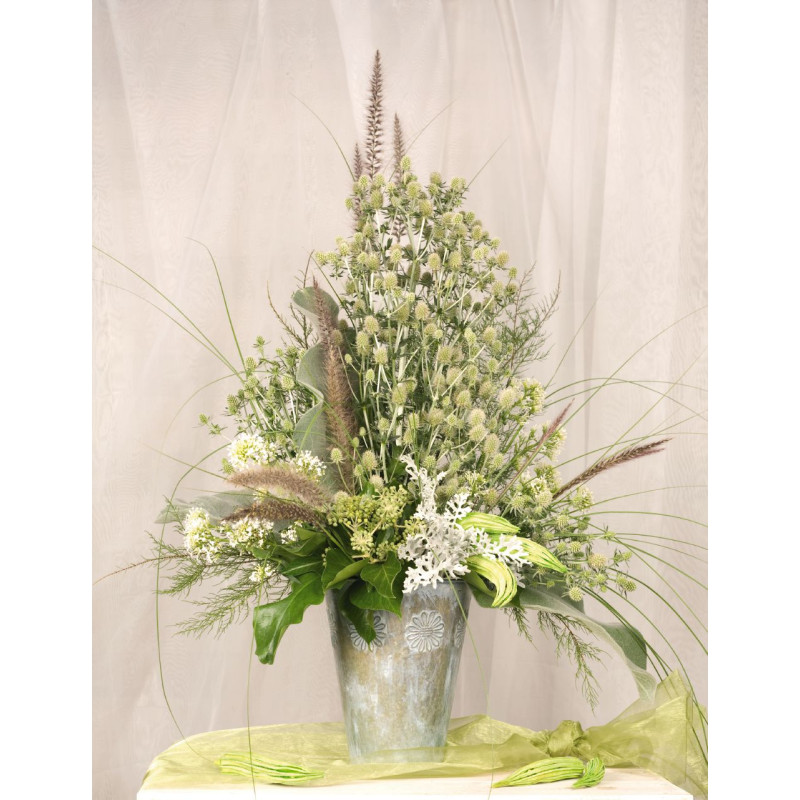 Синеголовник плоскол, Glitter: White, 50 шт, Benary