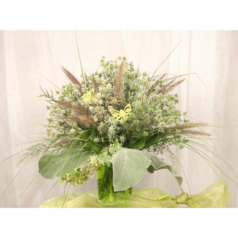Синеголовник плоскол, Glitter: White, 50 шт, Benary