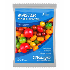 Мінеральне добриво Master (Мастер), NPK 15-5-30, 20 г, Valagro