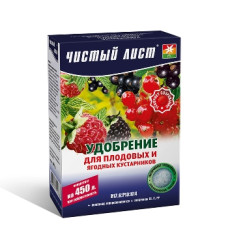  Удобрение «Чистый лист» для плодовых и ягодных кустарников 300 г,  Kvitofor
