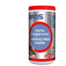 Гранули від мишей та пацюків, Bros, 250 г