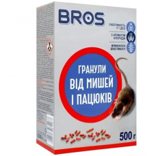 Гранули від мишей та пацюків, Bros, 500 г