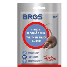 Гранули від мишей та пацюків, Bros, 90 г