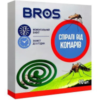 Спіралі від комарів, Bros, 10 шт