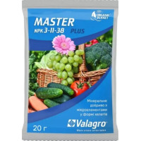 Добриво мінеральне Master NPK 3-11-38, 20 г , Valagro